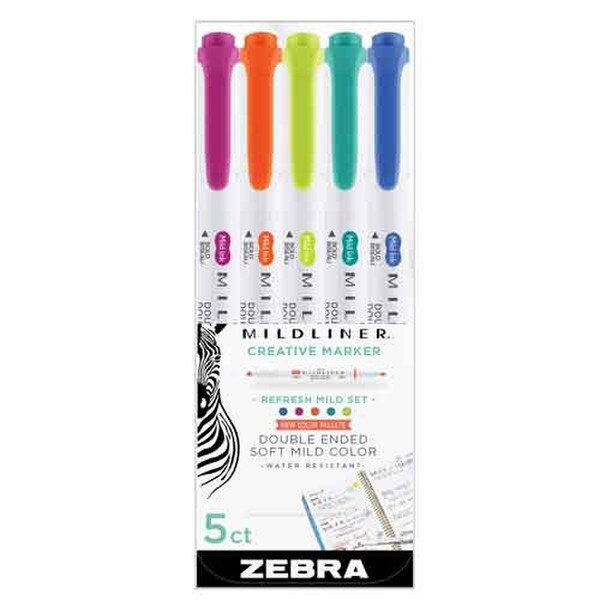 Mildliner Refresh Colors 5Ct
